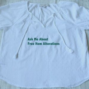 Ann Taylor Loft Peasant Blouse